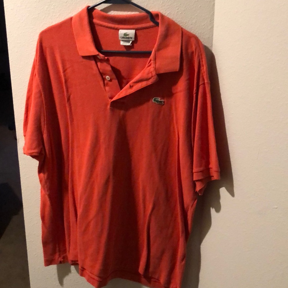 Orange Lacoste Polo